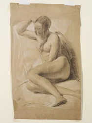 Sitzender weiblicher Akt, 1847